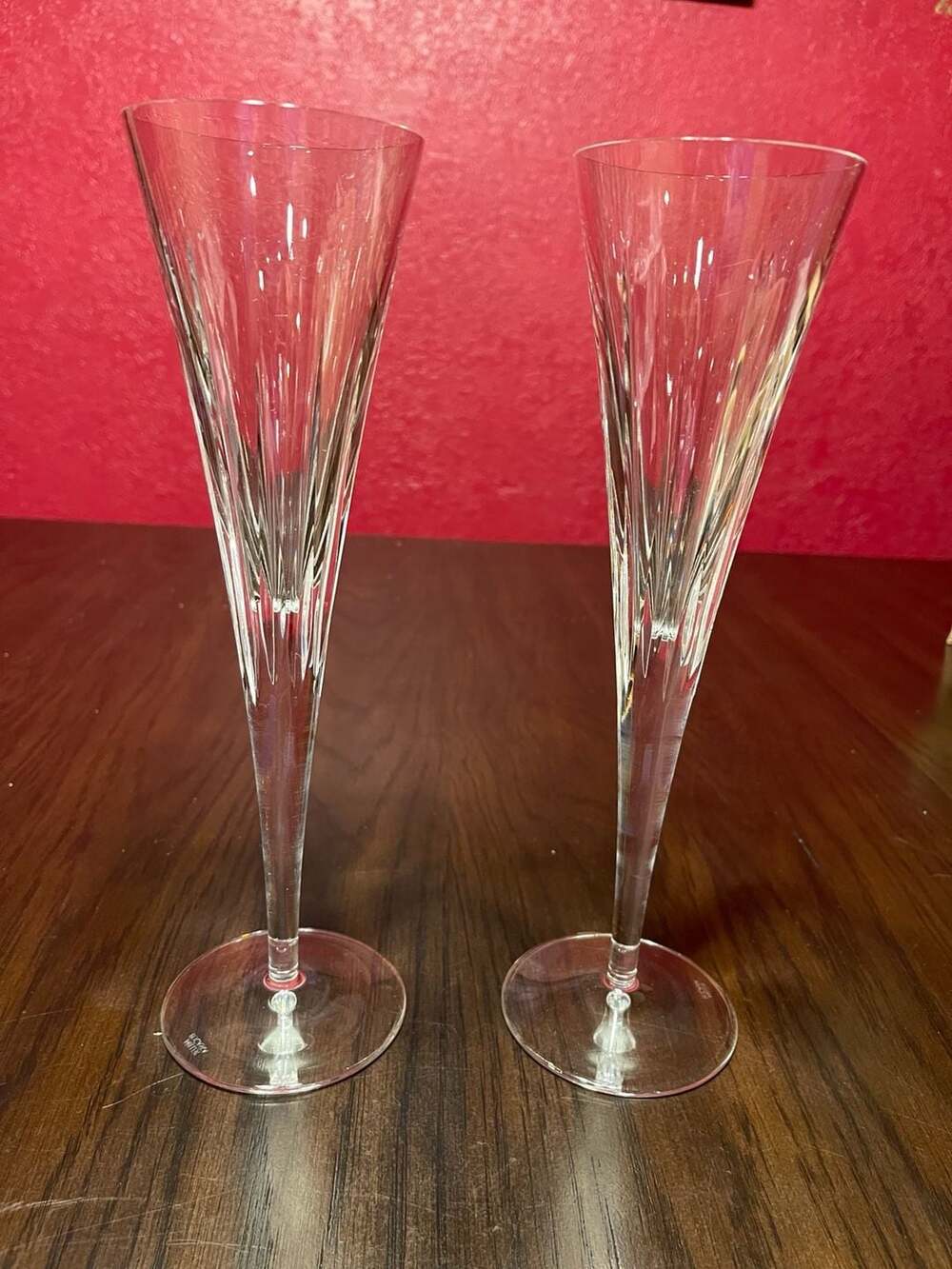 Reed Barton Soho Barware Champagne Flutes Set of 2